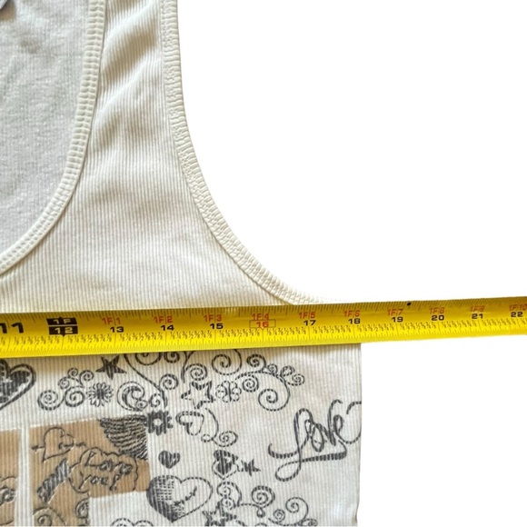Like An Angle LOVE white tank top - Picture 2 of 5